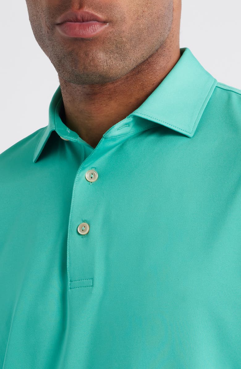 Peter Millar Solid Performance Jersey Polo, Alternate, color, Meadow