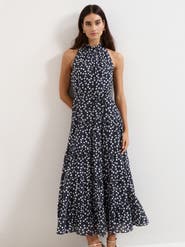 Phase Eight Nita Navy Spot Maxi