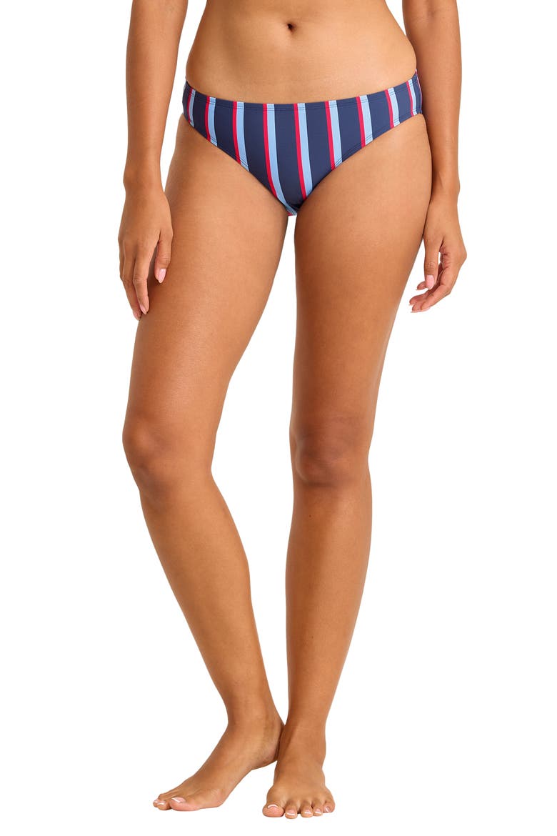 Deep Sea Stripe Hipster Bikini Bottoms, Main, color, MARE NAVY