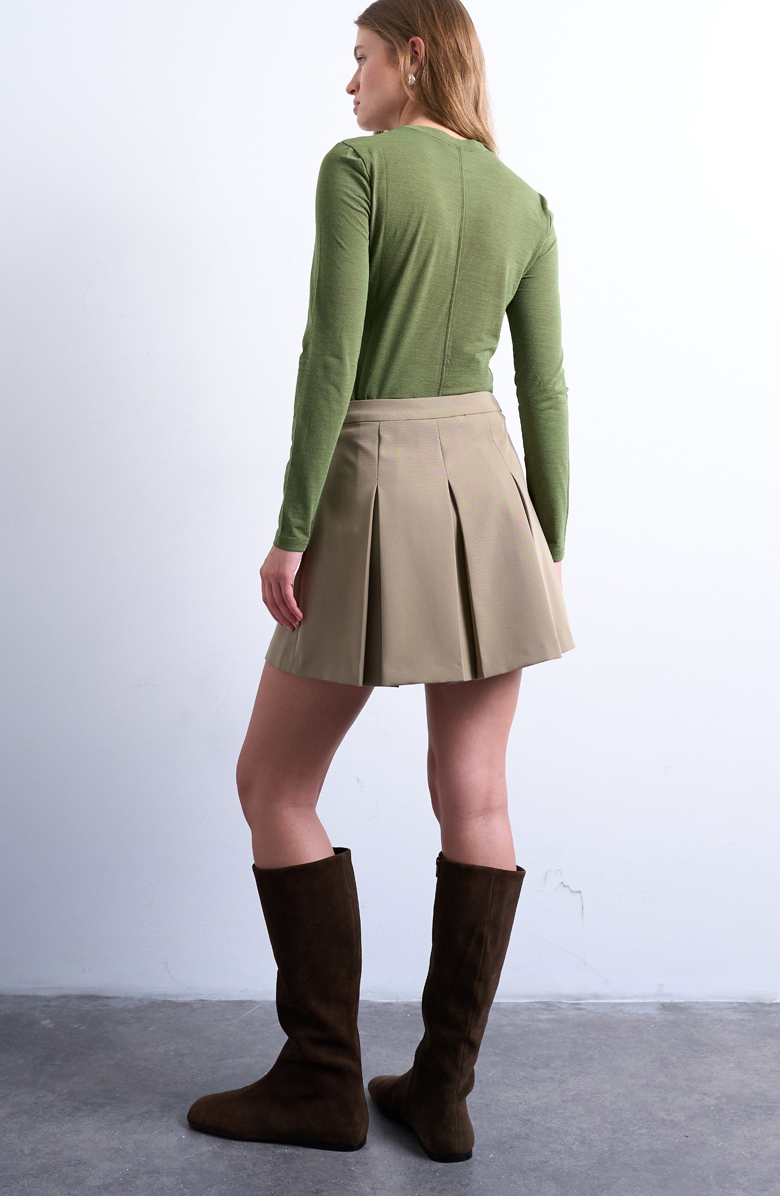 Box Pleat Miniskirt - image 2