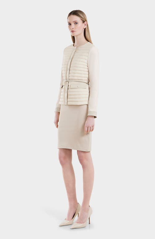 Rudsak Light Down Combo Jacket In Vanilla