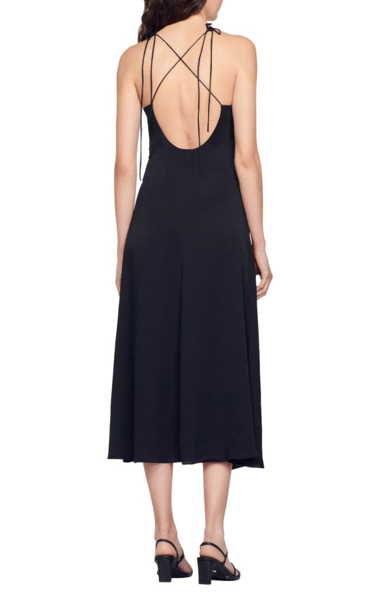 SANDRO Praline V-Neck Dress, Alternate, color, 