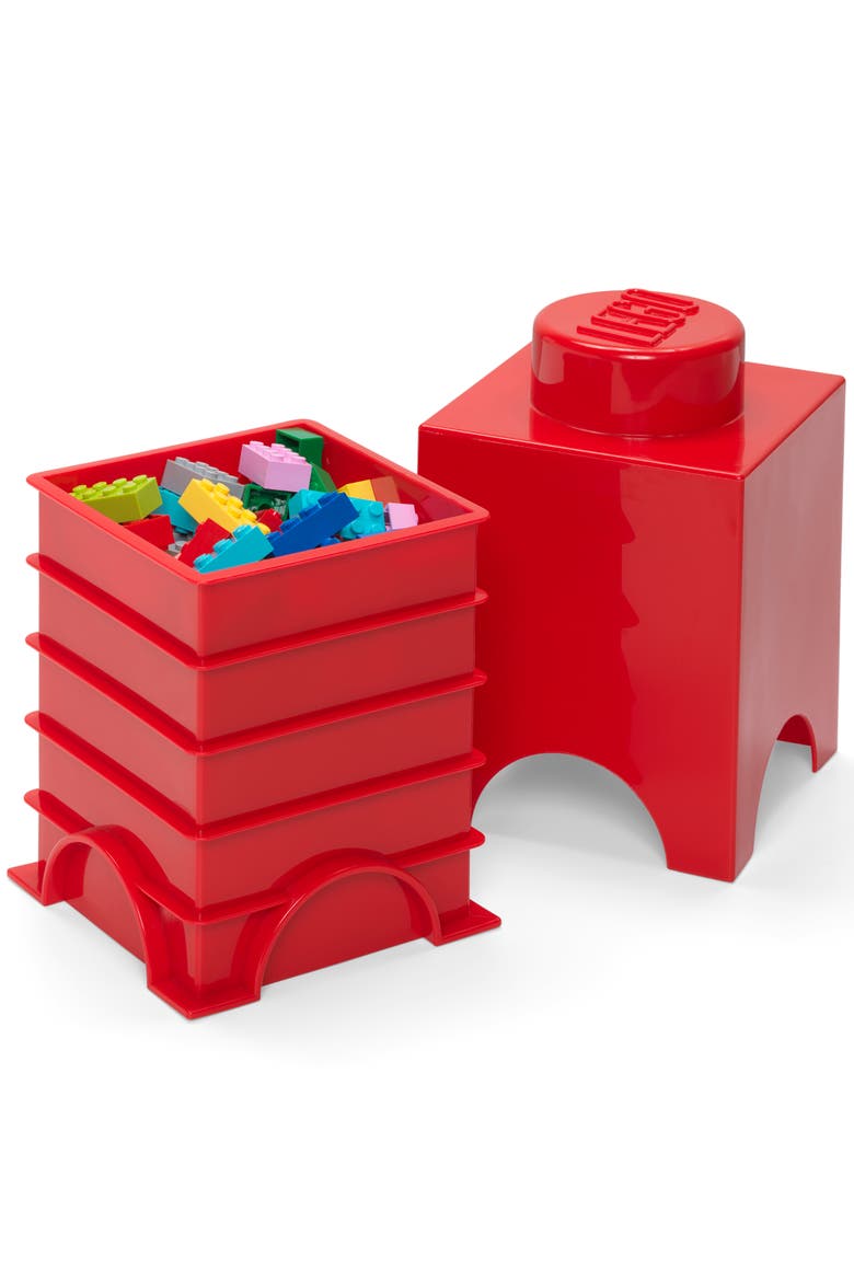 Storage Brick 1, Bright Red, Alternate, color, Red