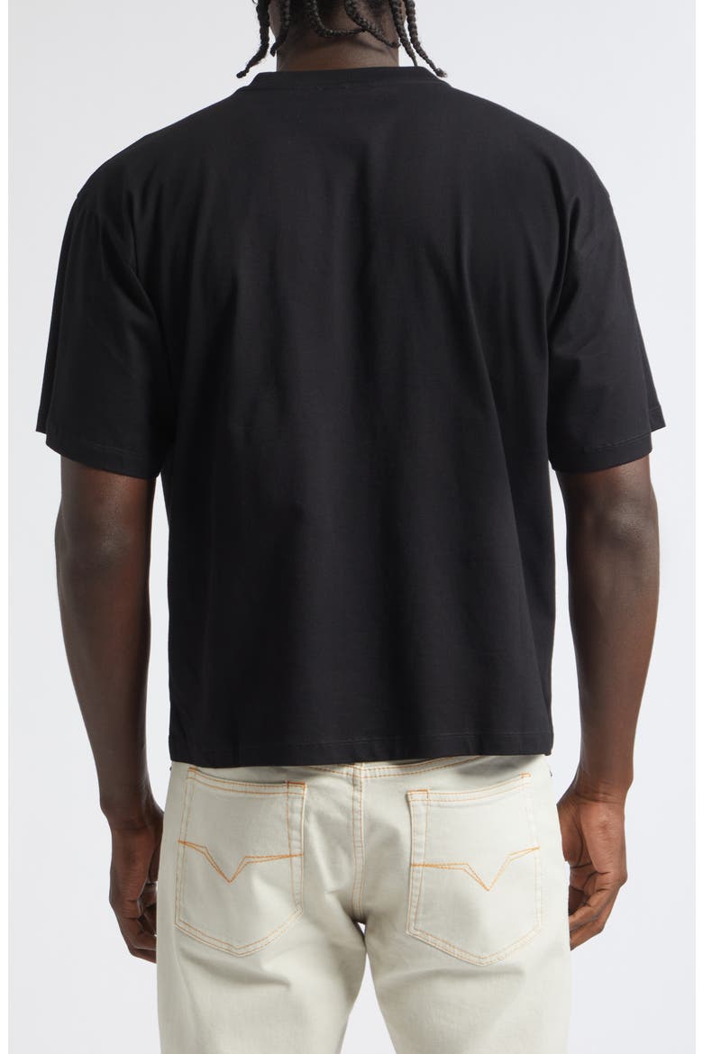 Embroidered Cotton Jersey Pocket T-Shirt, Alternate, color, BLACK