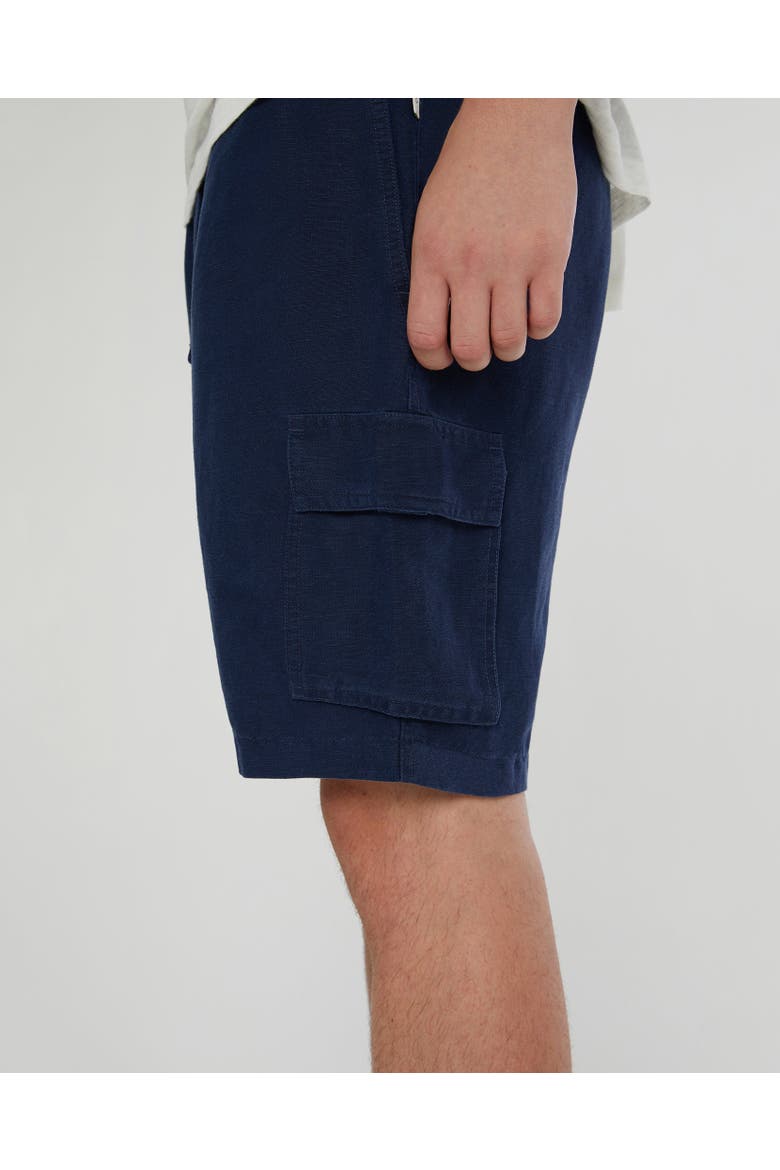 Air Linen Pull-On Cargo, Alternate, color, DEEP NAVY