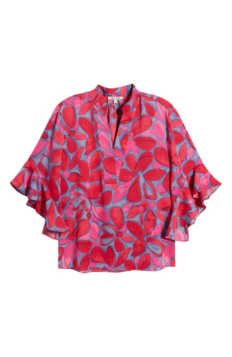 NIC+ZOE Happy Splash Floral Top, Alternate, color, 