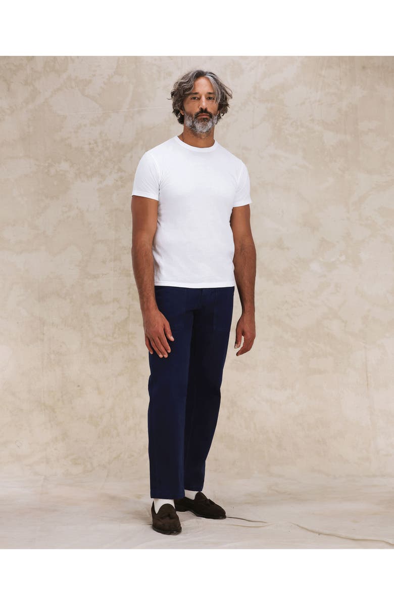 Fortela Newfatigue Twill Cotton Fatigue Trousers, Alternate, color, Blue
