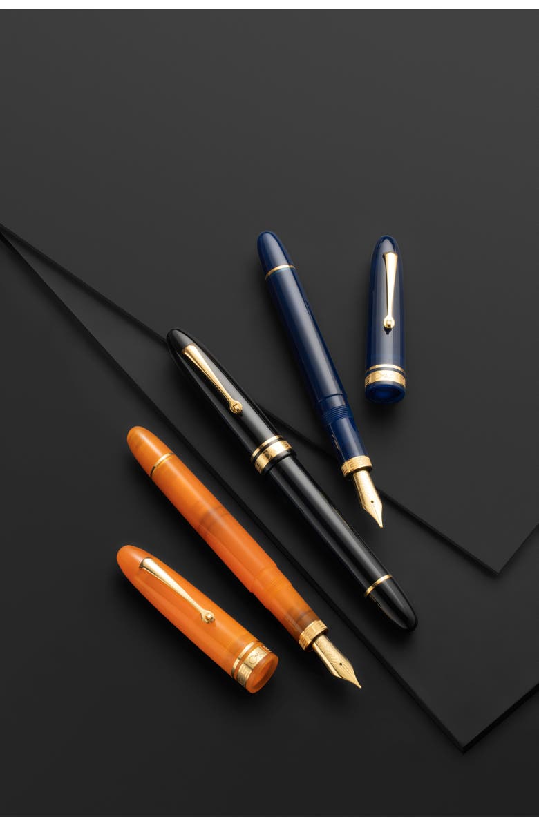 OMAS Ogiva Blu with Gold Trim Fountain Pen, Alternate, color, Blue Fine