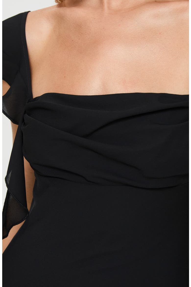 Lanai Evening Dress, Alternate, color, BLACK