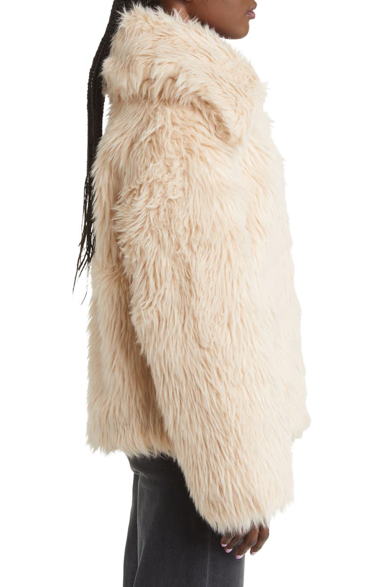 & Other Stories Oversize Collar Faux Fur Coat, Alternate, color,