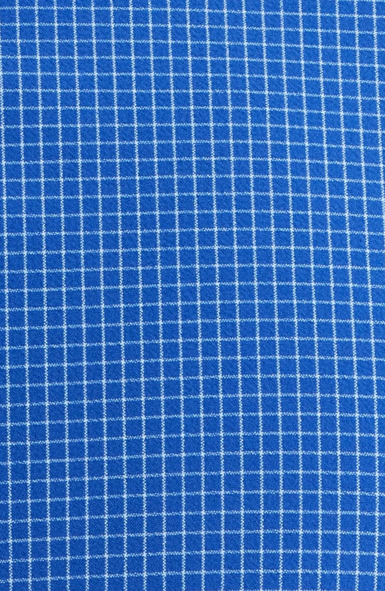 Mizzen+Main Leeward Trim Fit Grid Performance Button-Up Shirt, Alternate, color, Cobalt Jared Grid