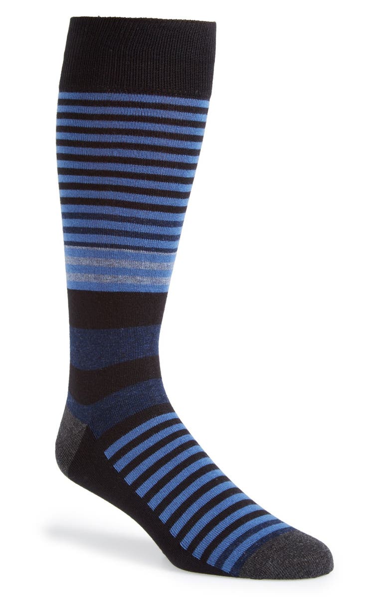 Calibrate Stripe Socks, Main, color, 