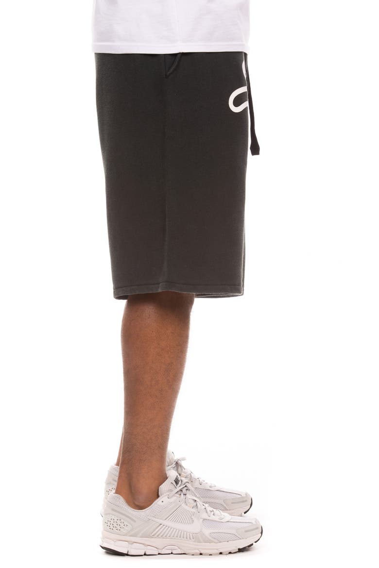 Cup Terry Drawstring Shorts, Alternate, color, JET SET