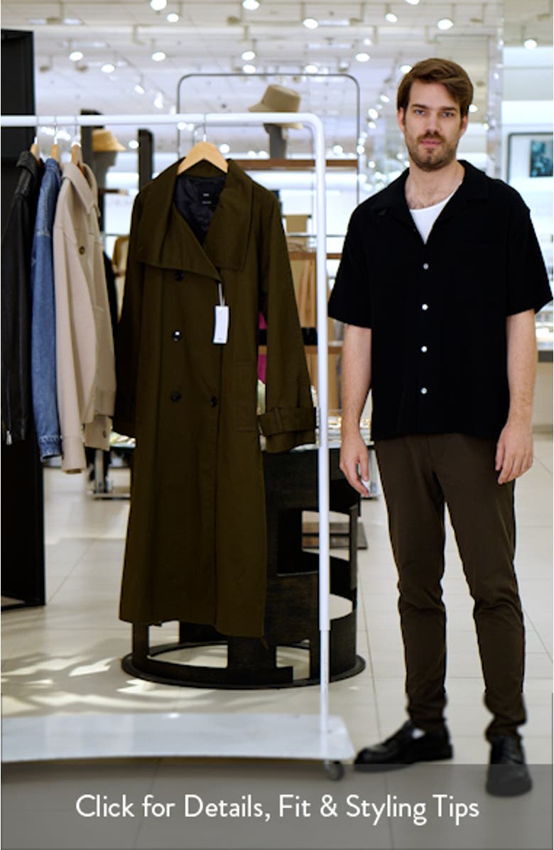 Belted Double Breasted Trench Coat, sales video thumbnail