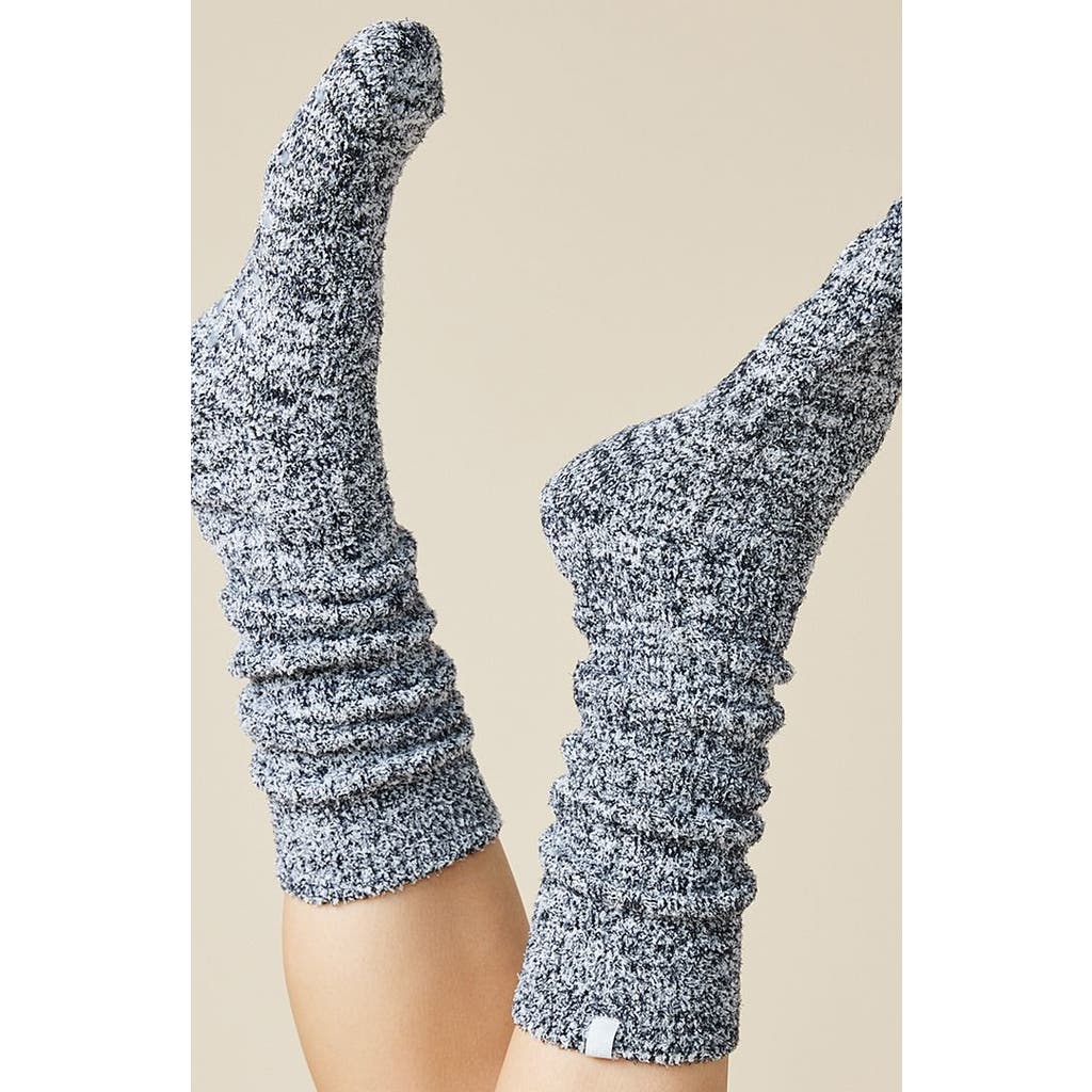 Softies Marshmallow Slouchy Socks With Grippers In Heather Black