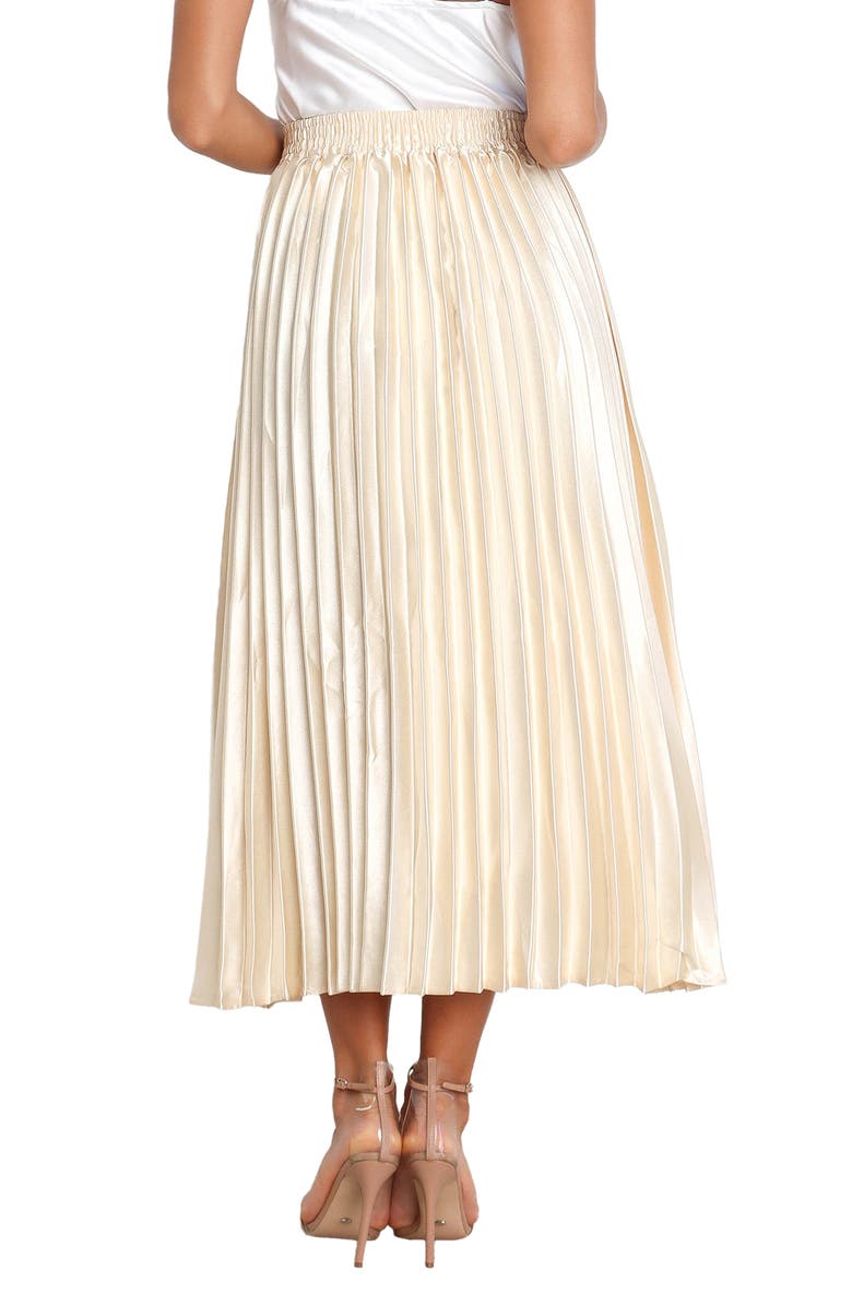 Petal & Pup Missie Pleated Satin Skirt, Alternate, color, 
