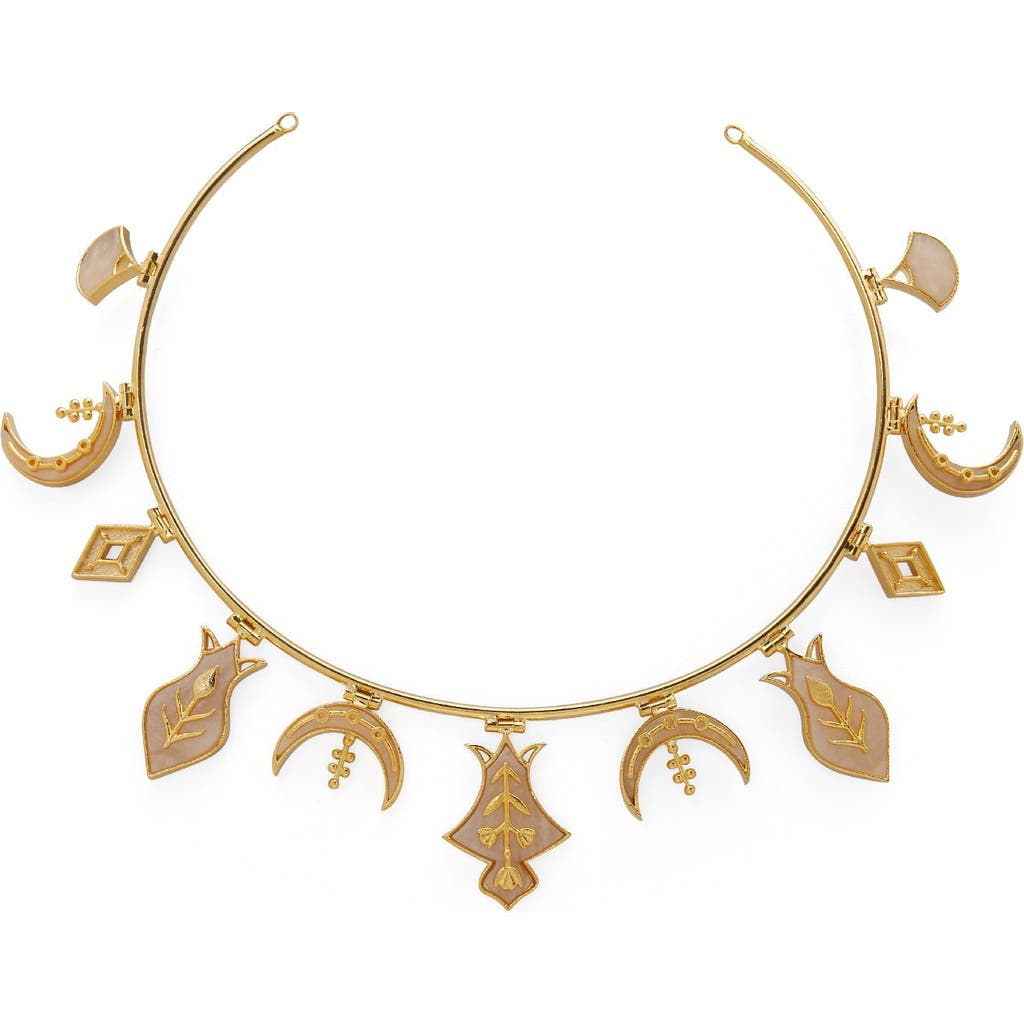 Dhwani Bansal Hamsa Necklace In Gold