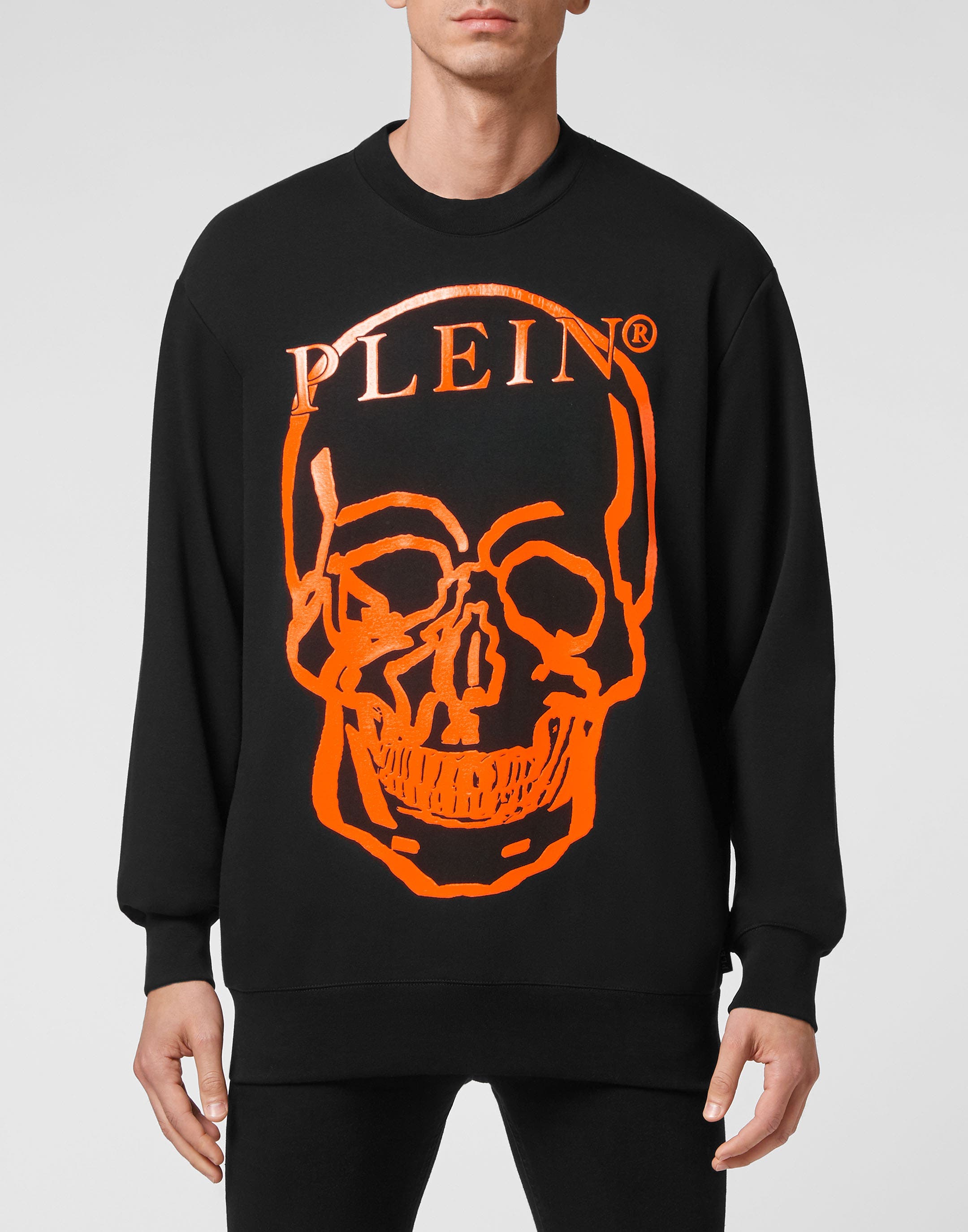 black/orange