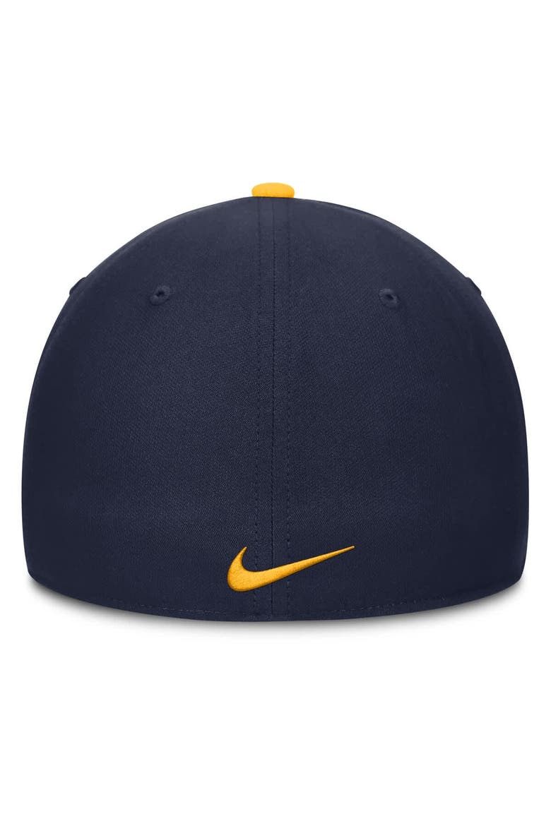 Men's Nike Gold/Navy West Virginia Mountaineers 2025 Sideline Rise Local Performance Flex Hat, Alternate, color, Gold