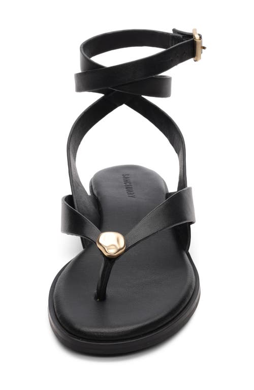 Sanctuary Style Ankle Strap Sandal In Black