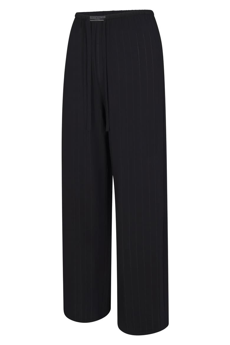 Sleek Stitch Sleep Pants, Alternate, color, BLACK CAVIAR