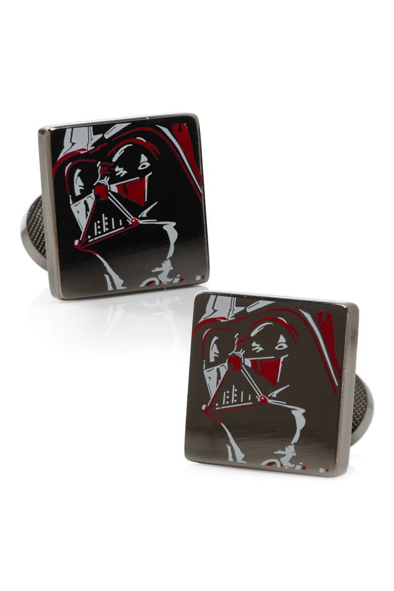 Star Wars™ - Vader Cuff Links, Alternate, color, GUNMETAL