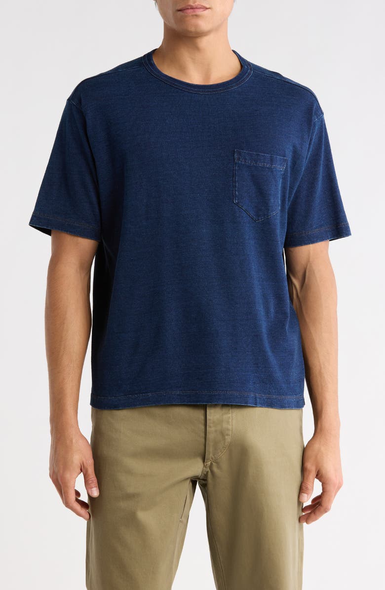 BUCK MASON Organic Cotton & Hemp T-Shirt, Main, color, Blue