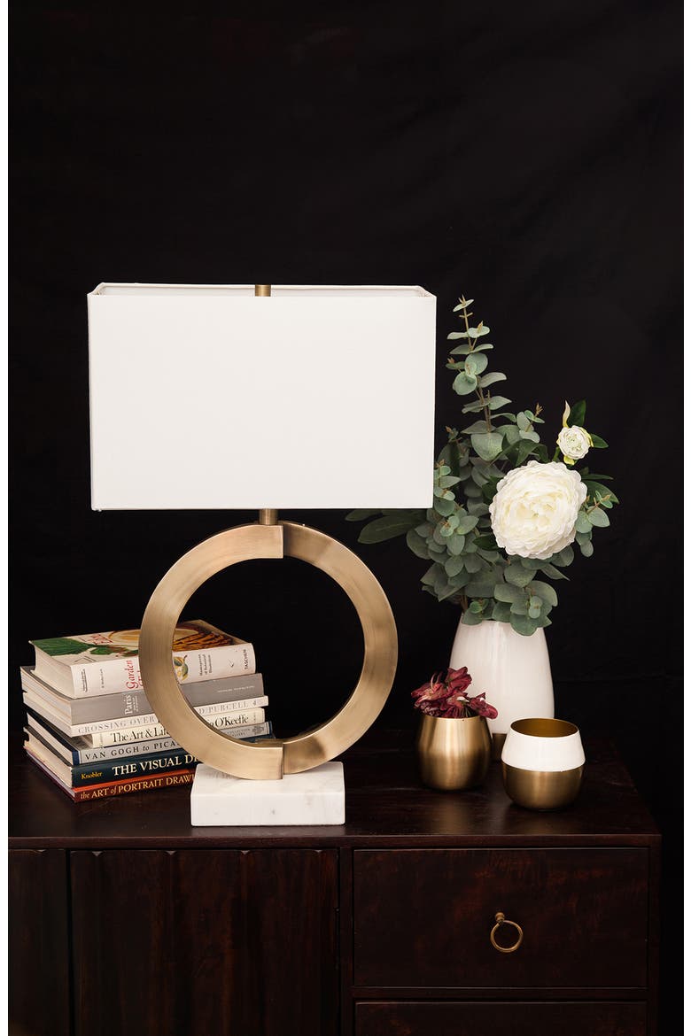 Skylar Iron & Marble Table Lamp, Alternate, color, NO COLOR