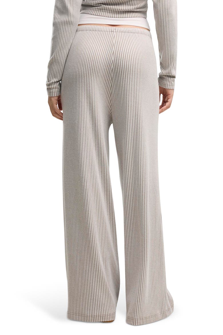 Ribbed Wide Leg Pants, Alternate, color, MOUSE GRAY HEATHER