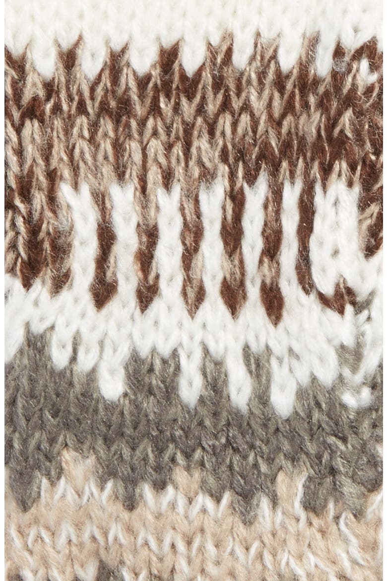 Stripe Fingerless Gloves, Alternate, color, TAN/ BEIGE