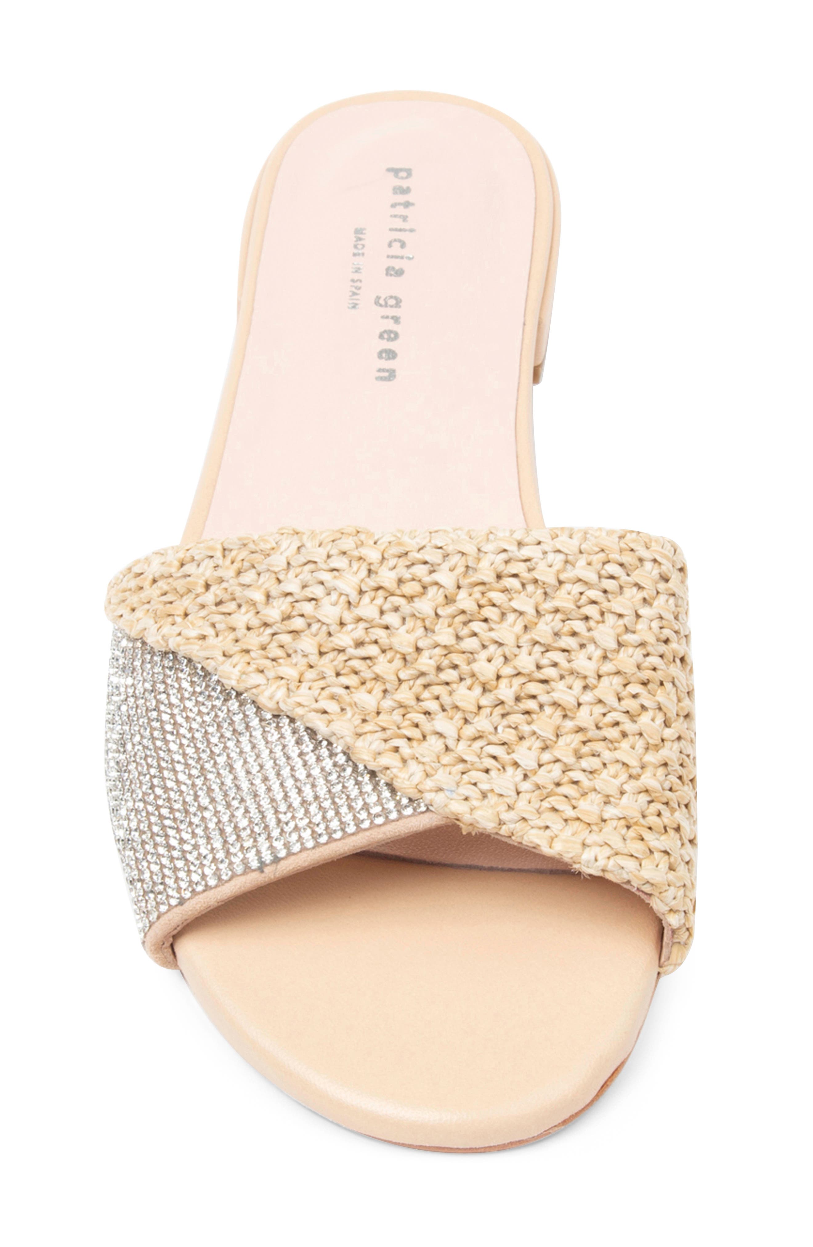 patricia green Milan Foldover Crystal Slide Sandal, Alternate, color, 