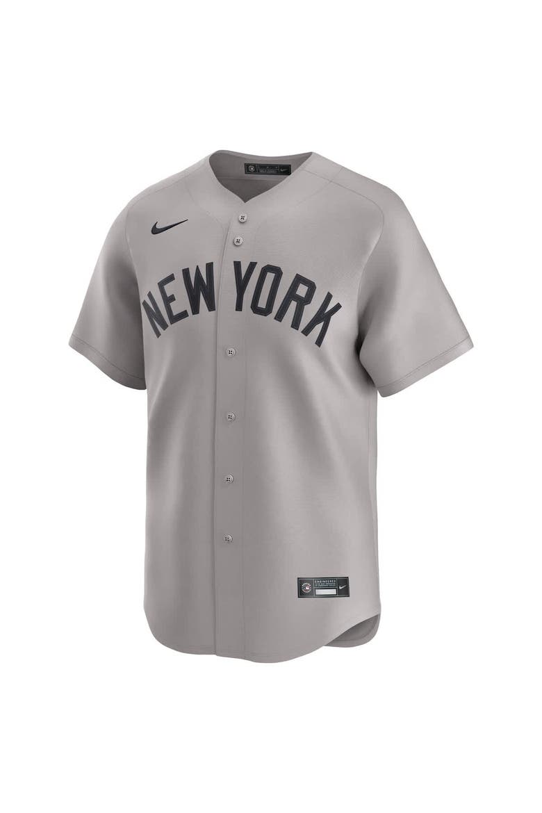 Men's Nike Aaron Judge Gray New York Yankees Road Limited Player Jersey, Alternate, color, Gray