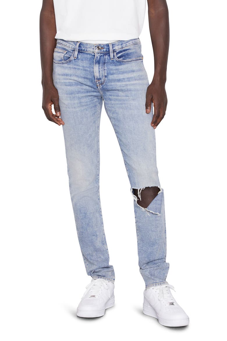 L'Homme Degradable Skinny Fit Jeans, Main, color, SEINE DESTRUCT