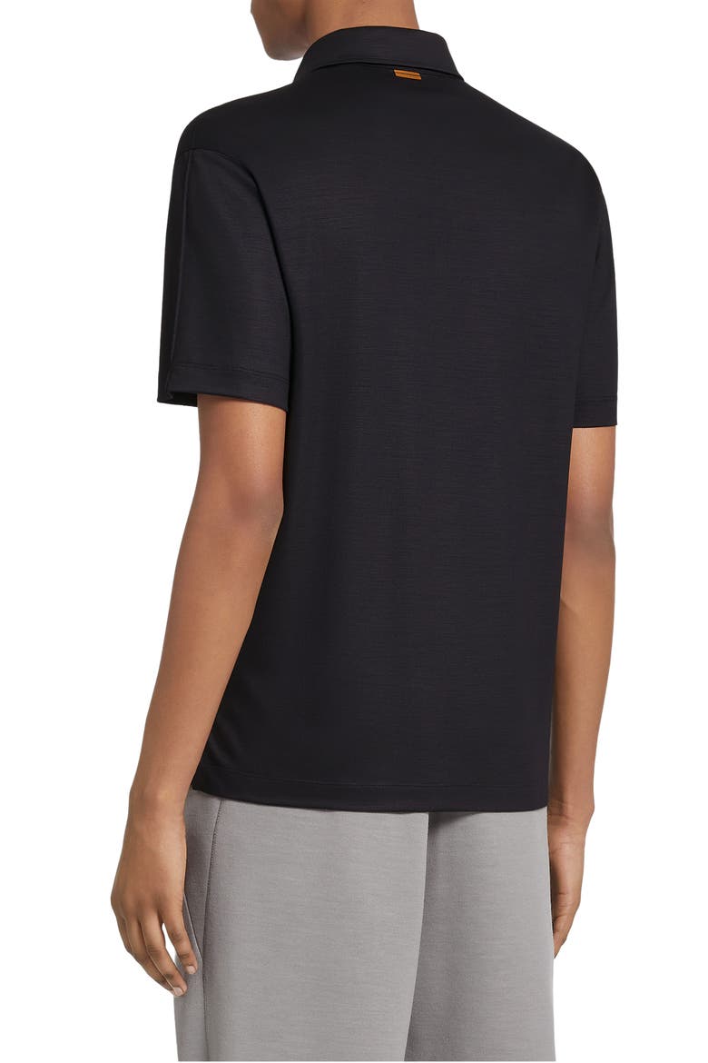 High Performance™ Wool Polo, Alternate, color, NAVY