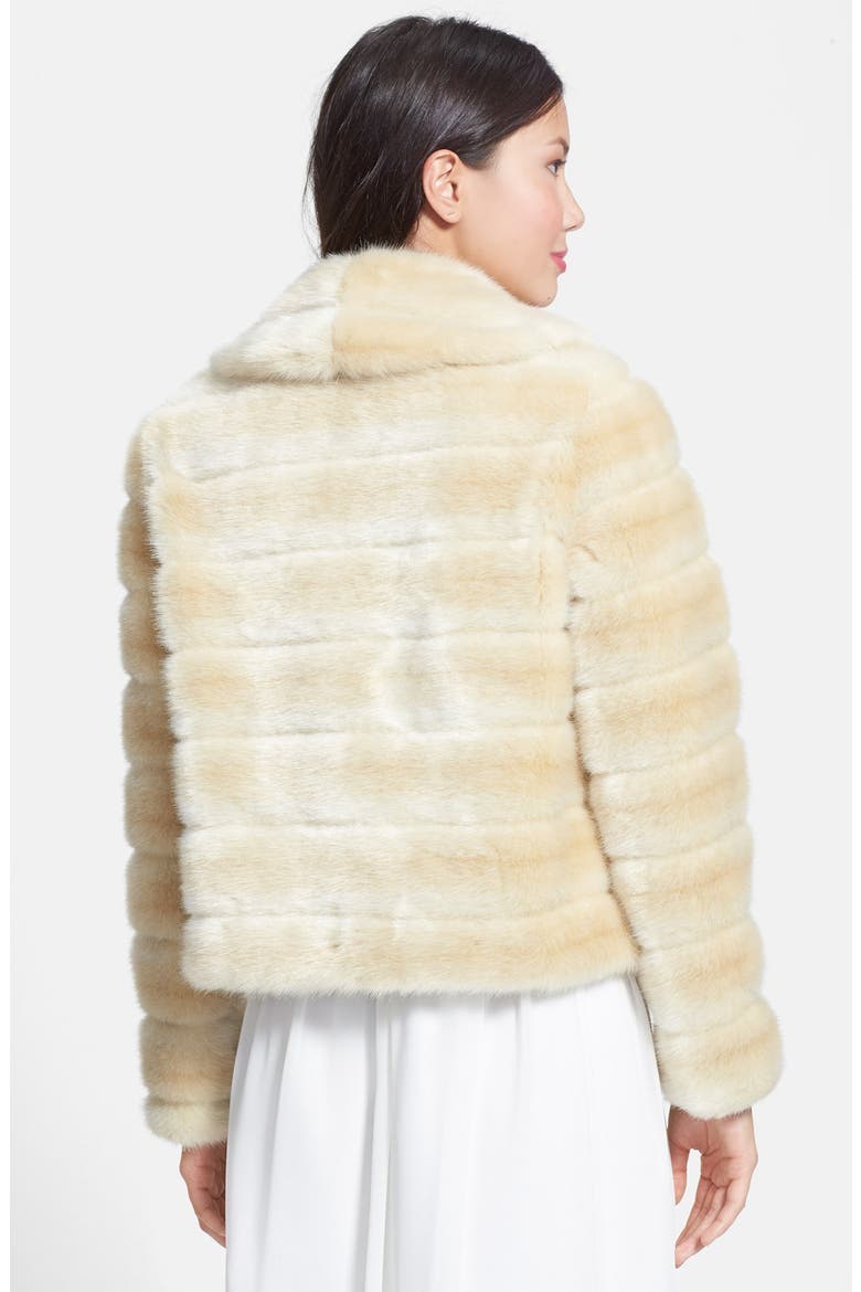 Faux Fur Jacket, Alternate, color, IVORY