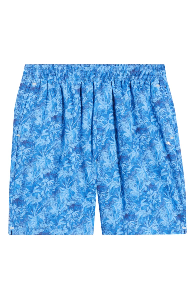 Tommy Bahama Huntington Jungle Swim Trunks, Alternate, color, Cobalt Sea