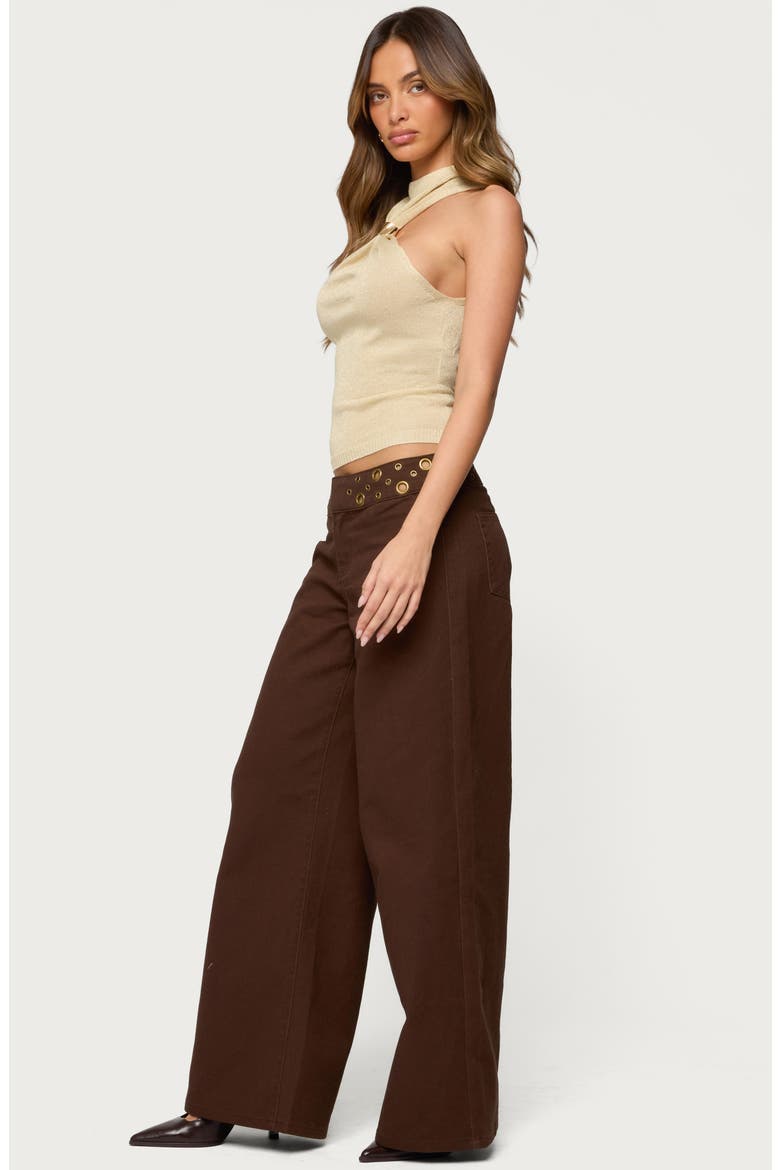 Nalia Ring Glitter Sleeveless Knit Top, Alternate, color, GOLD