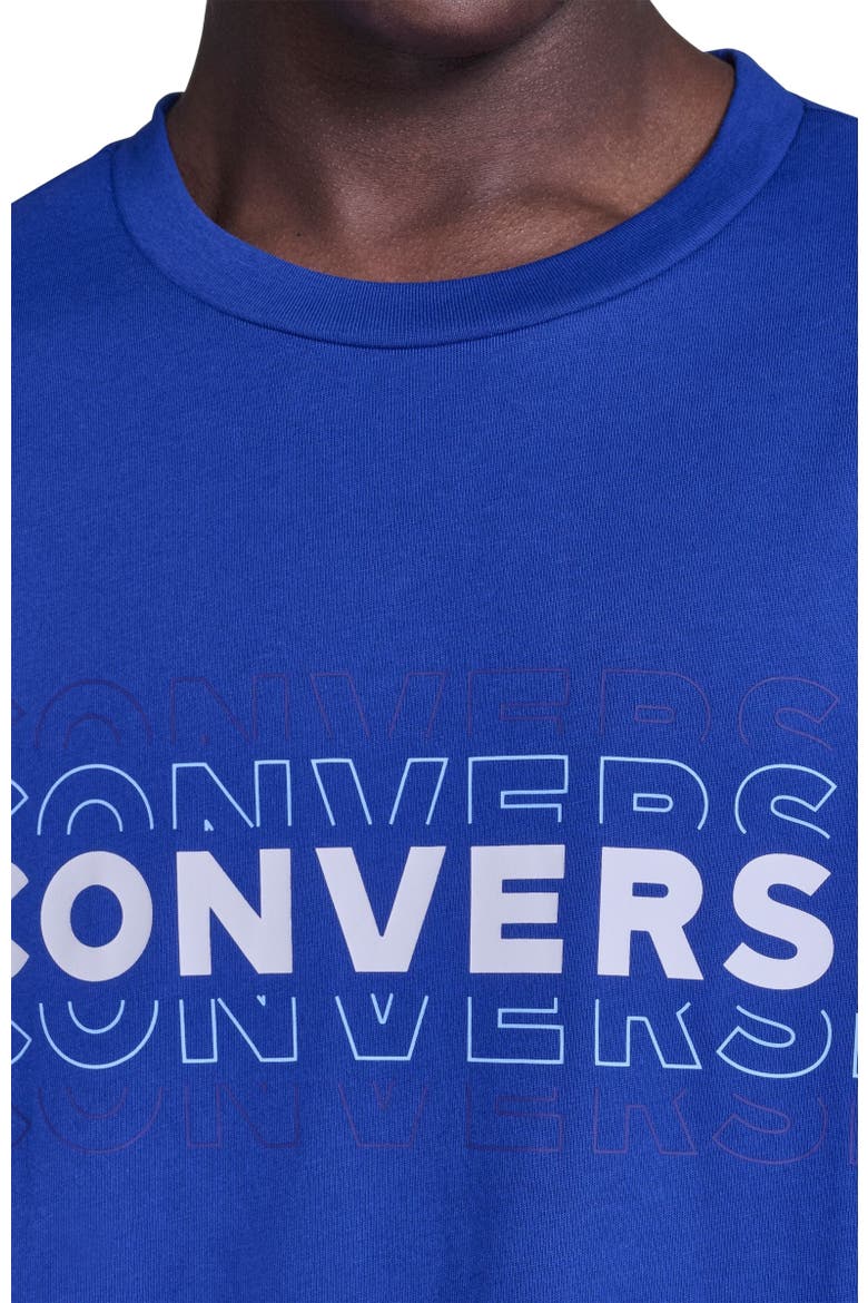 Outlines T-Shirt, Alternate, color, CONVERSE BLUE