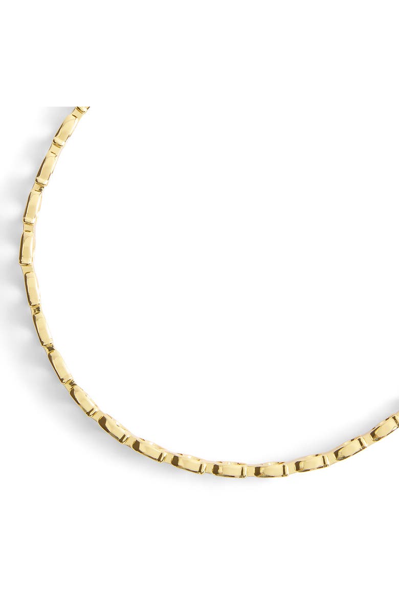 COACH Beveled 'C' Choker Necklace, Alternate, color, Gold