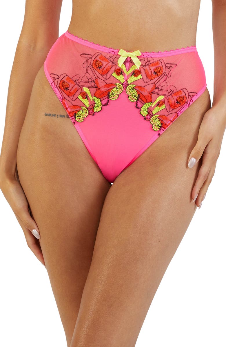 Playful Promises Magda High Waist Thong, Main, color,