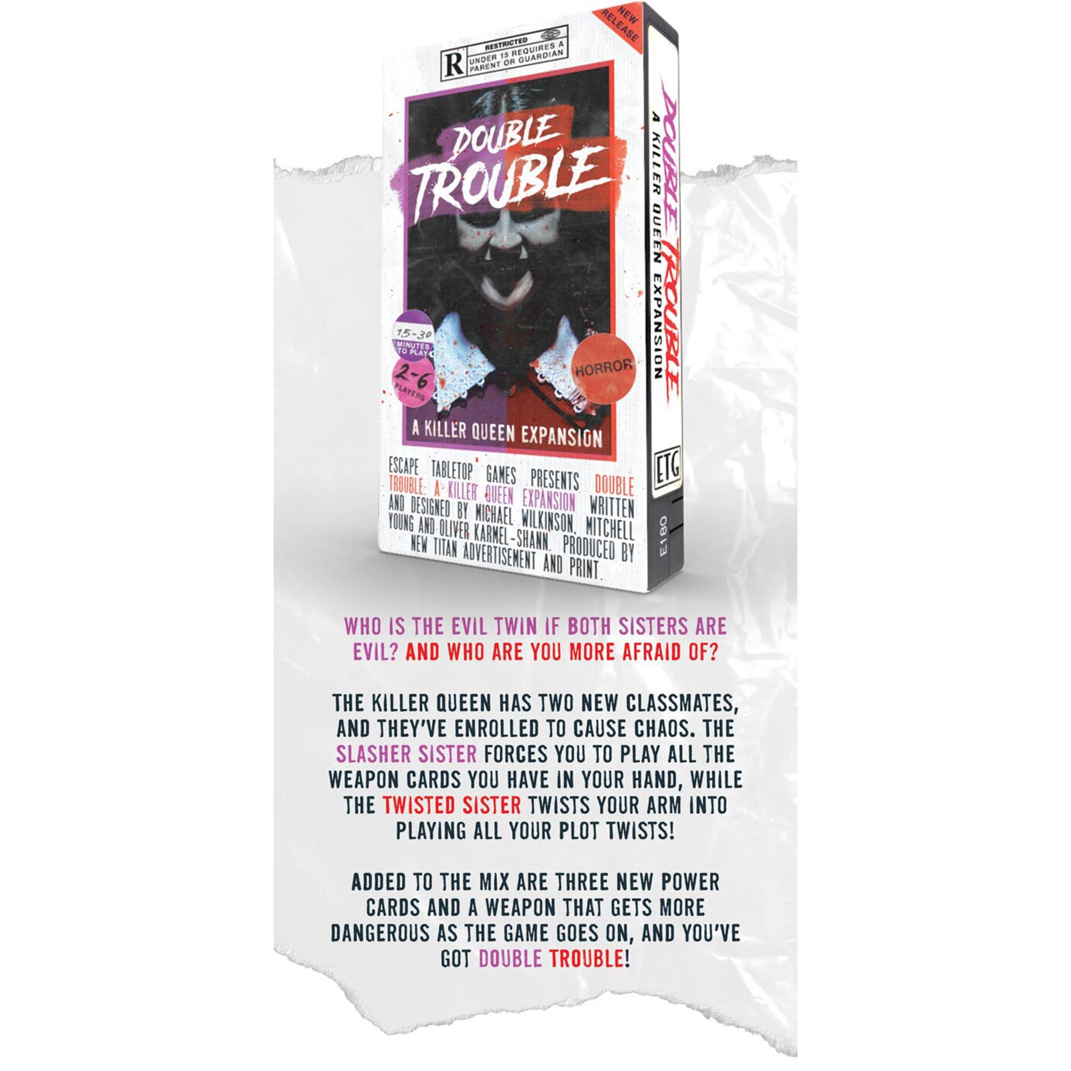 KILLER QUEEN Standard Double Trouble Expansion Card Game | Nordstrom