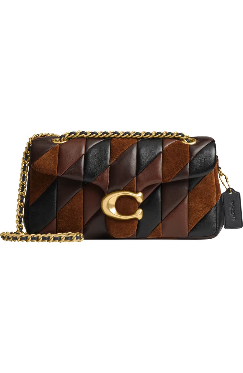 COACH Tabby 26 Quilted Patchwork Leather Shoulder Bag, Main, color, Maple Shadow Brown