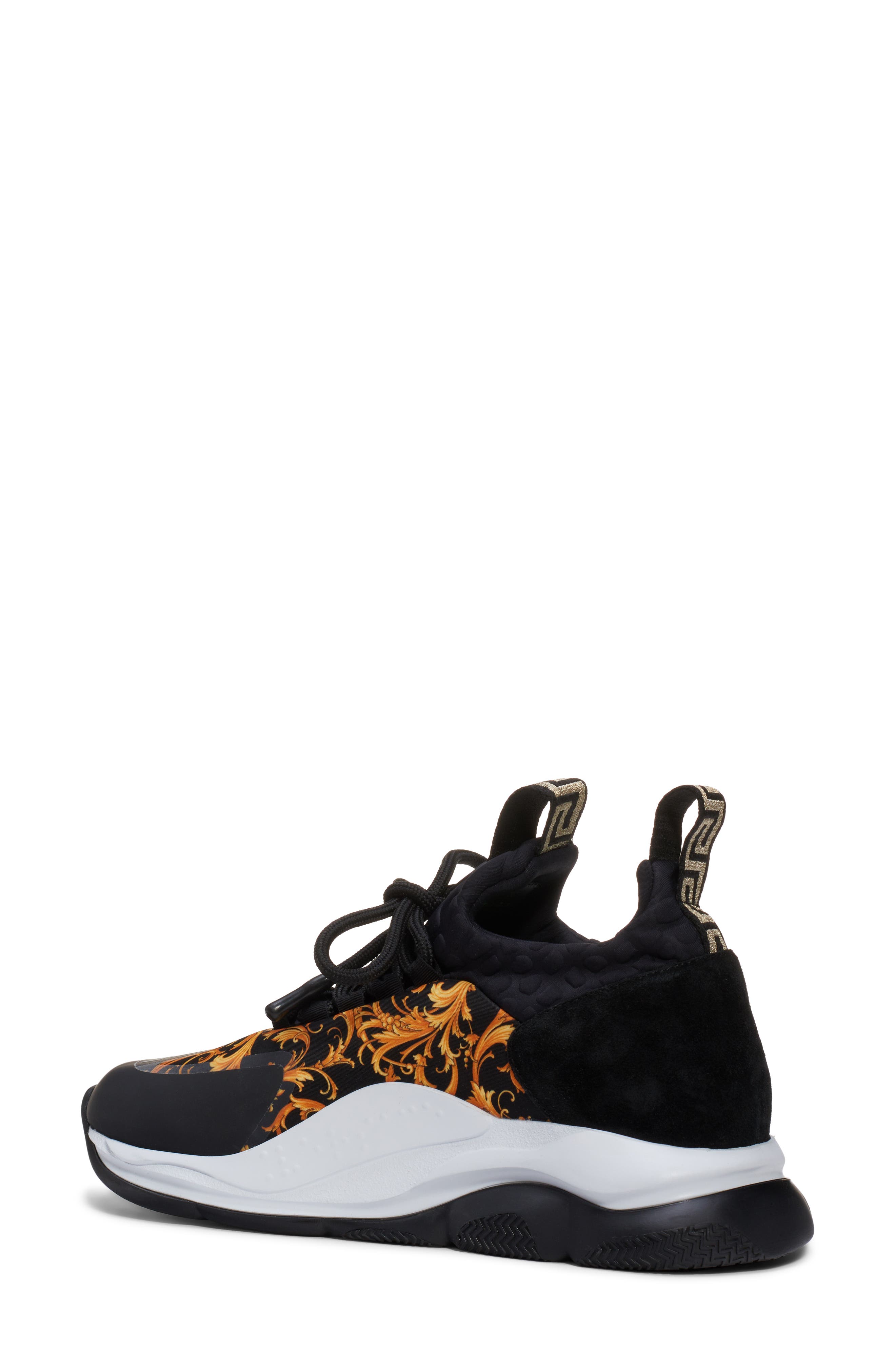 Versace Cross Chainer High Top Sneaker, Alternate, color, 