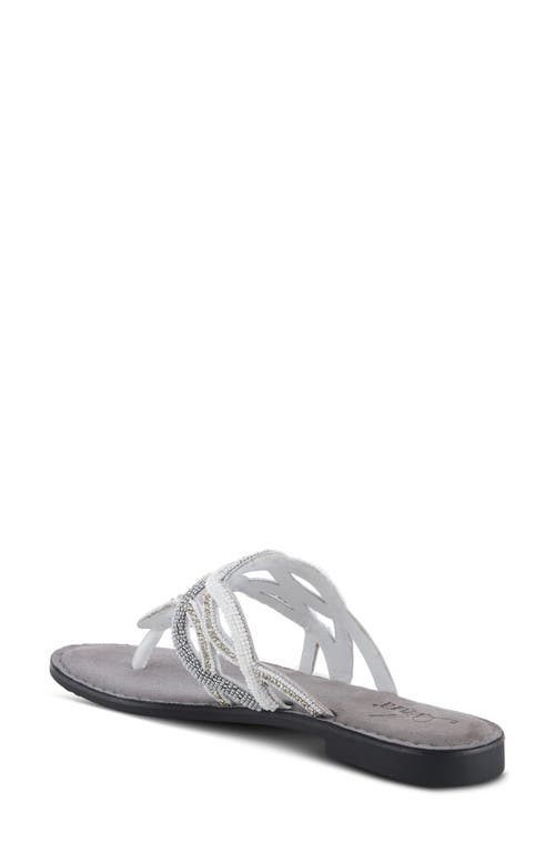 Azura By Spring Step Kaa Flip Flop In White Multi