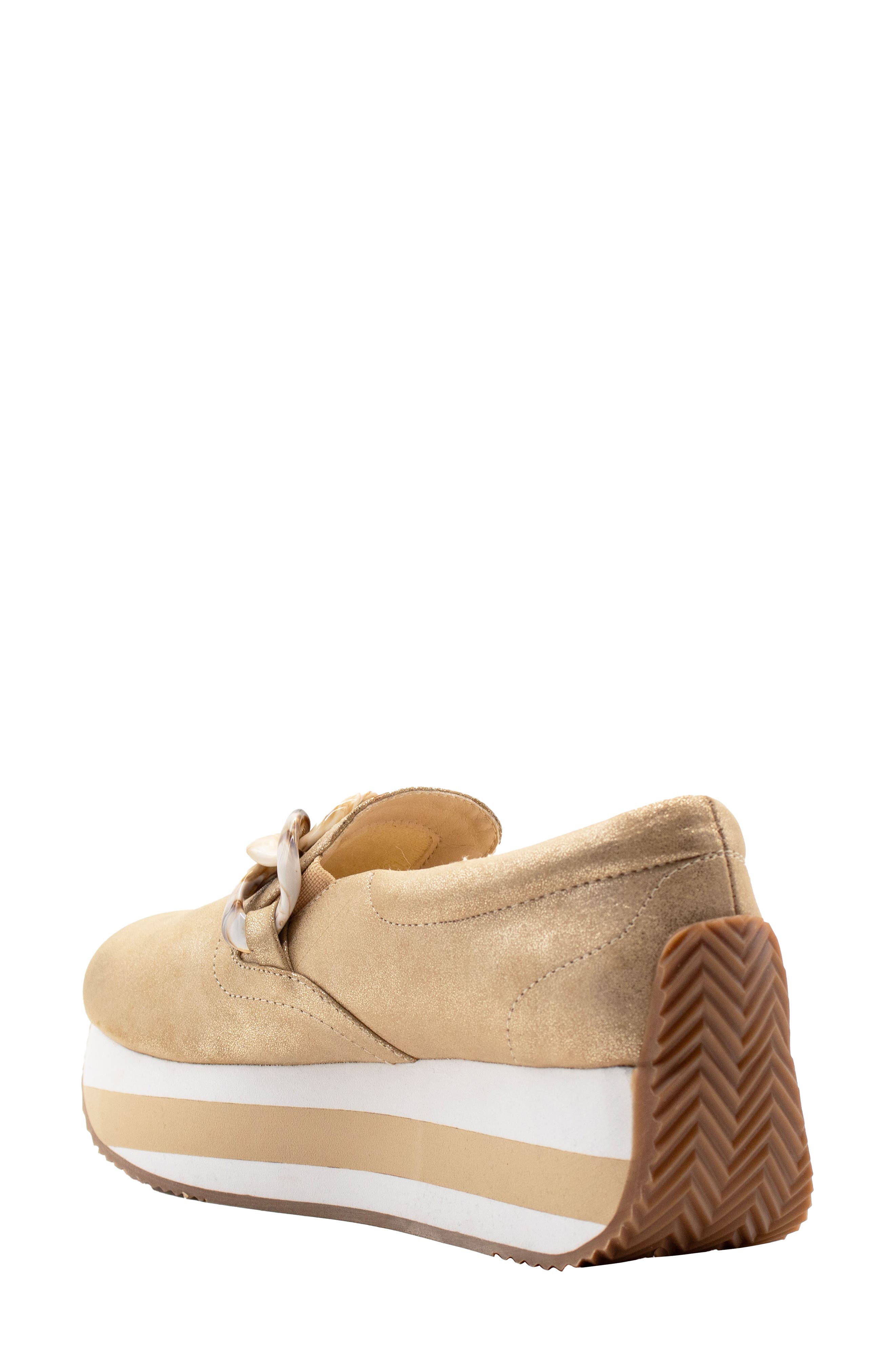 Volatile Beckett Crystal Embellished Mixed Media Platform Sneaker, Alternate, color, 