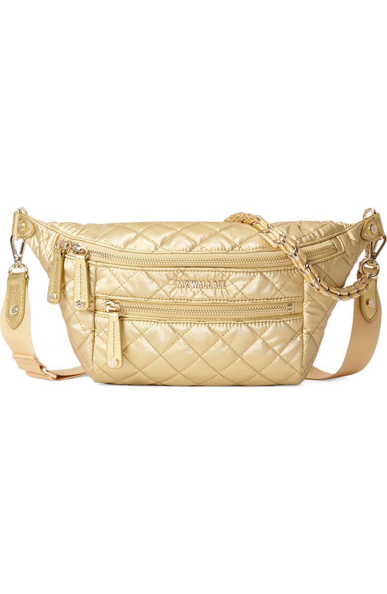 MZ Wallace Small Crosby Quilted Nylon Convertible Sling Bag, Main, color,