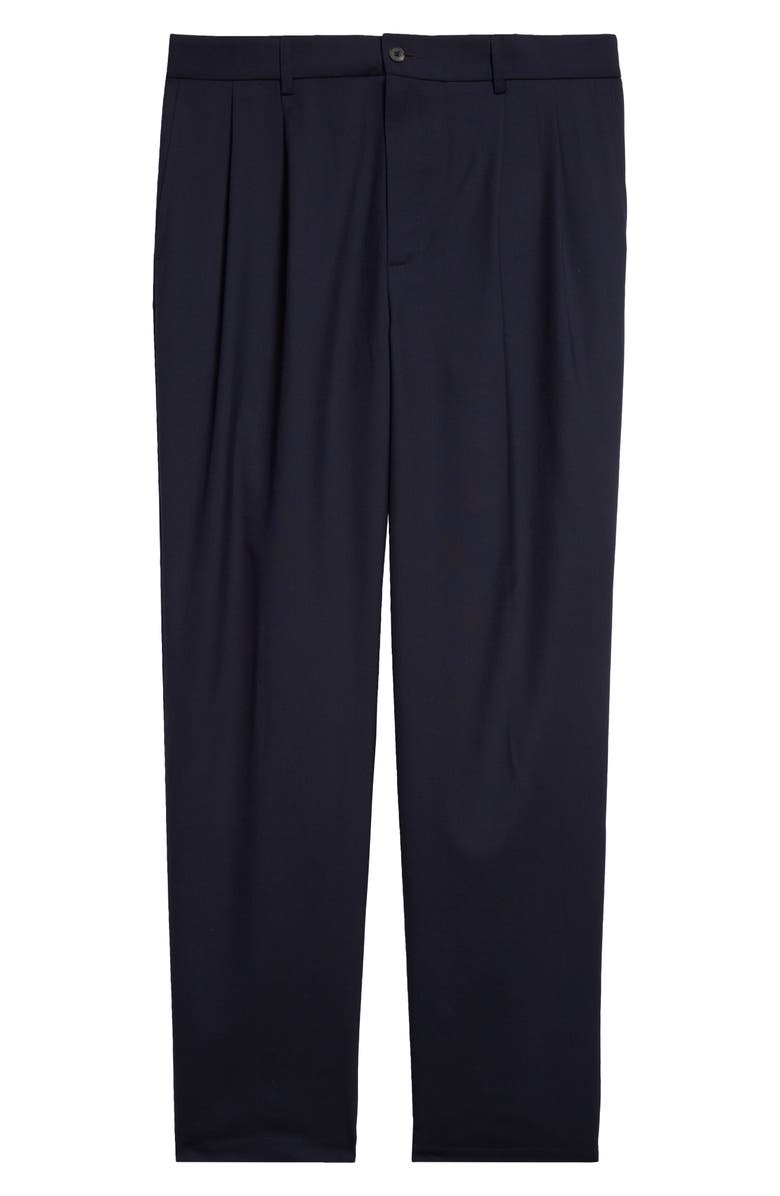 De Bonne Facture Two Pleat Wool Trousers, Alternate, color,