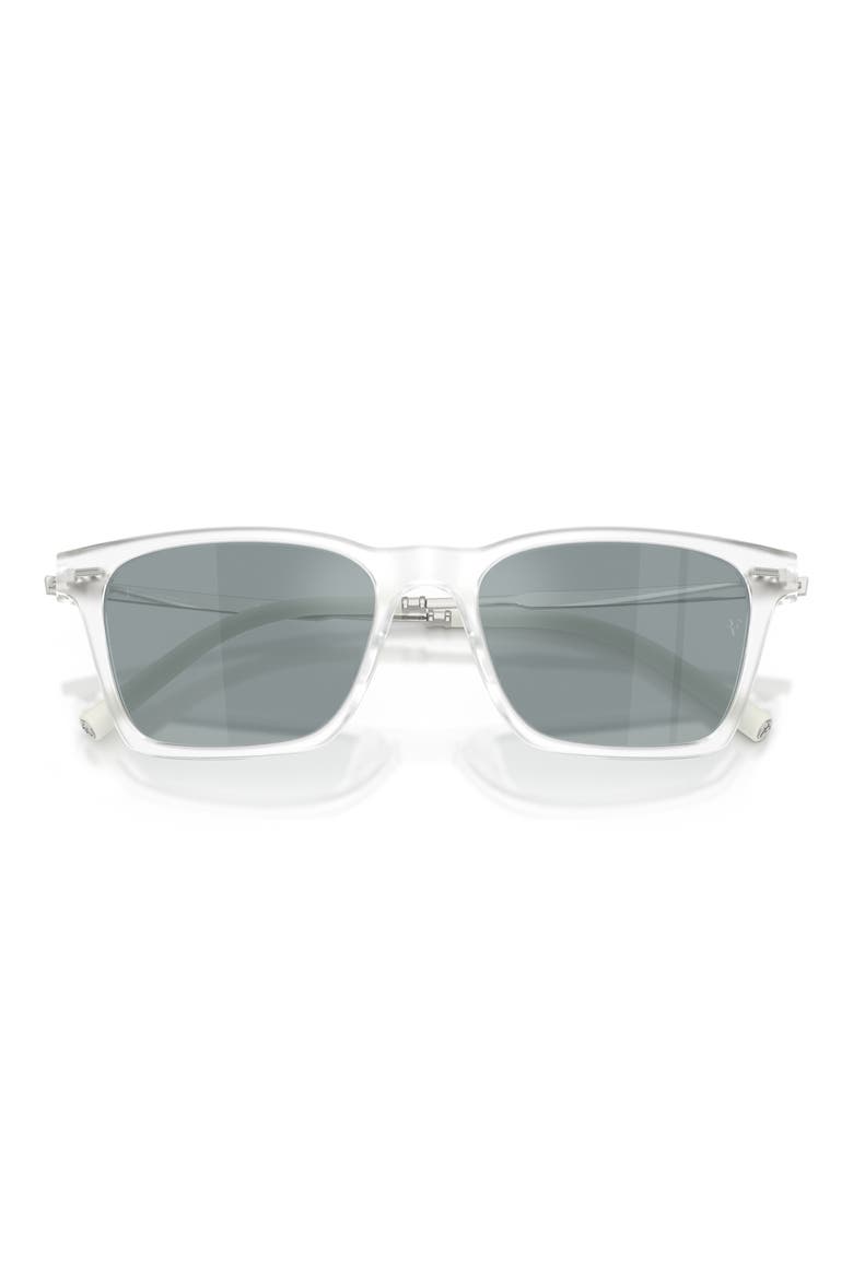 54mm Roger Federer R-19 Polarized Square Sunglasses, Alternate, color, SEMI-MATTE CRYSTAL / GREY