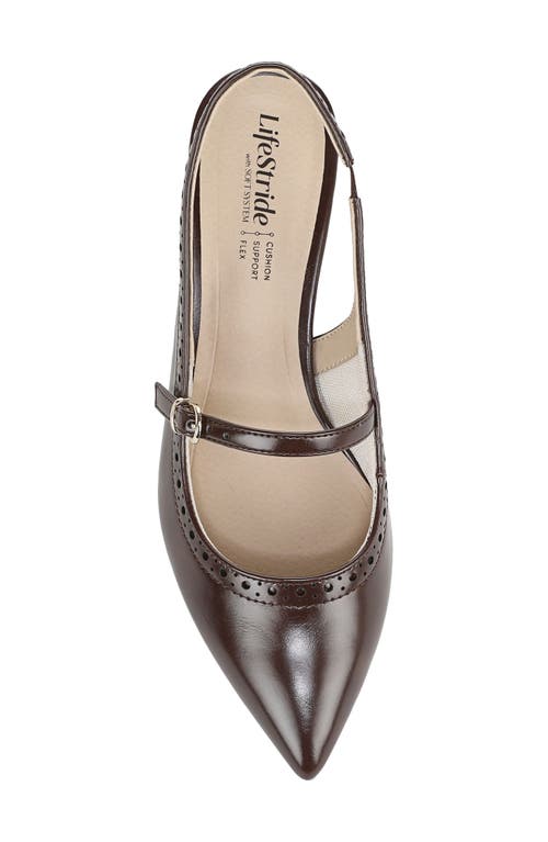 Lifestride Marilyn Slingback Pointed Toe Kitten Heel Pump
