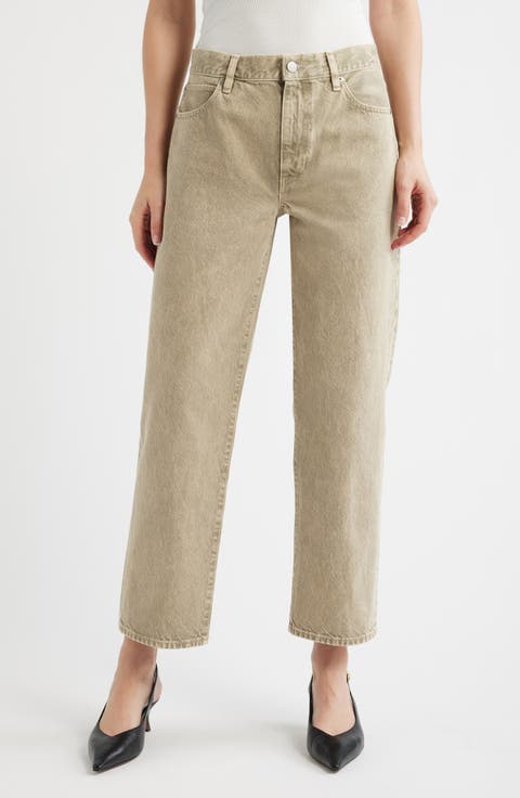 The Hang High Waist Ankle Straight Leg Jeans (Tabby)